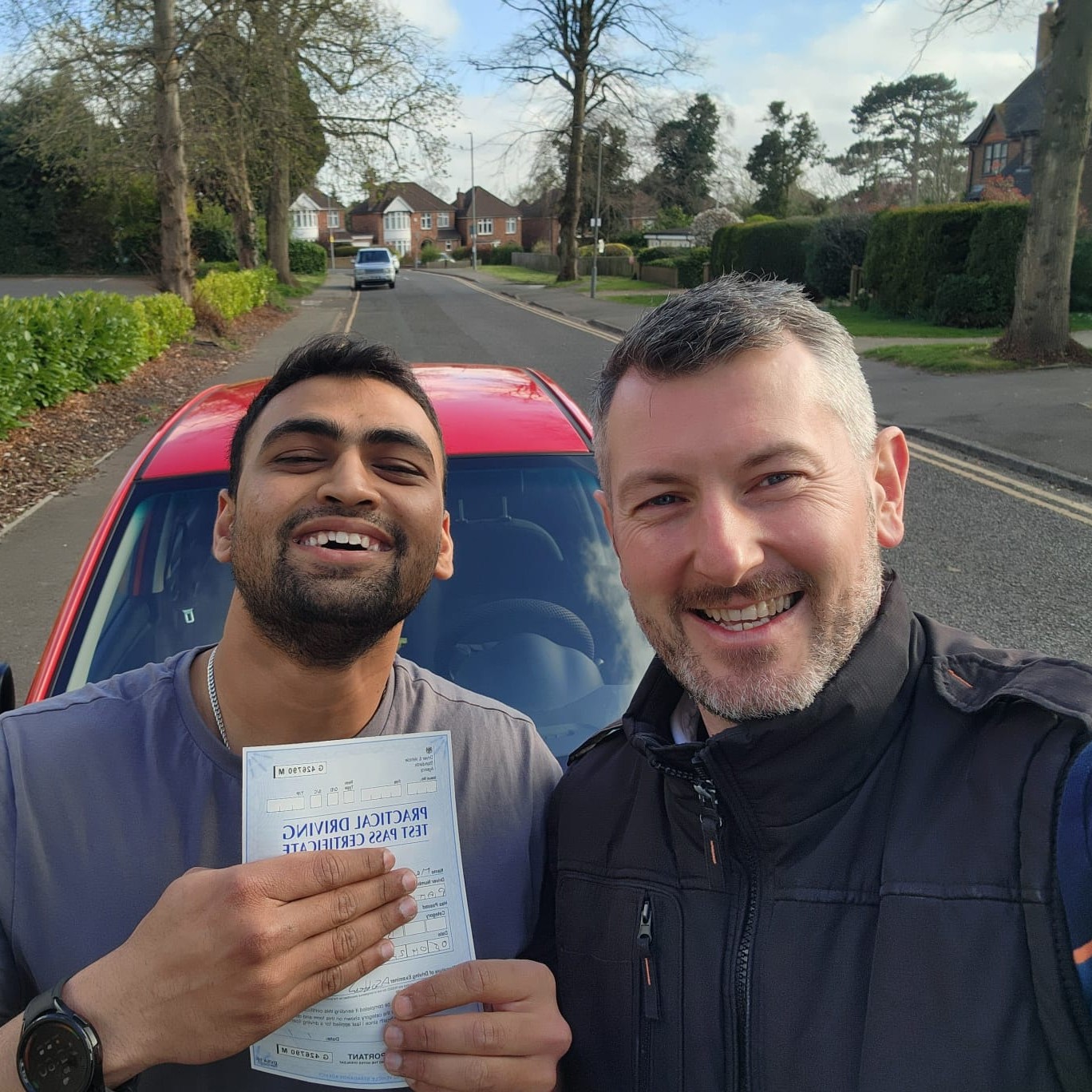 Student passing test