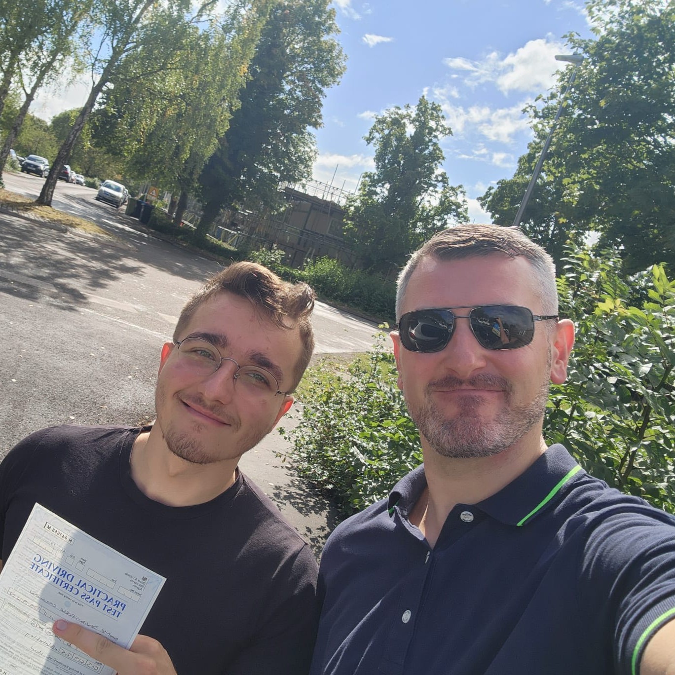 Student passing test